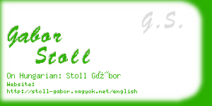 gabor stoll business card